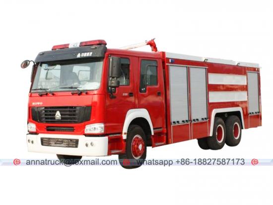 SINOTRUK HOWO 12,000 Liters Fire Fighting Truck